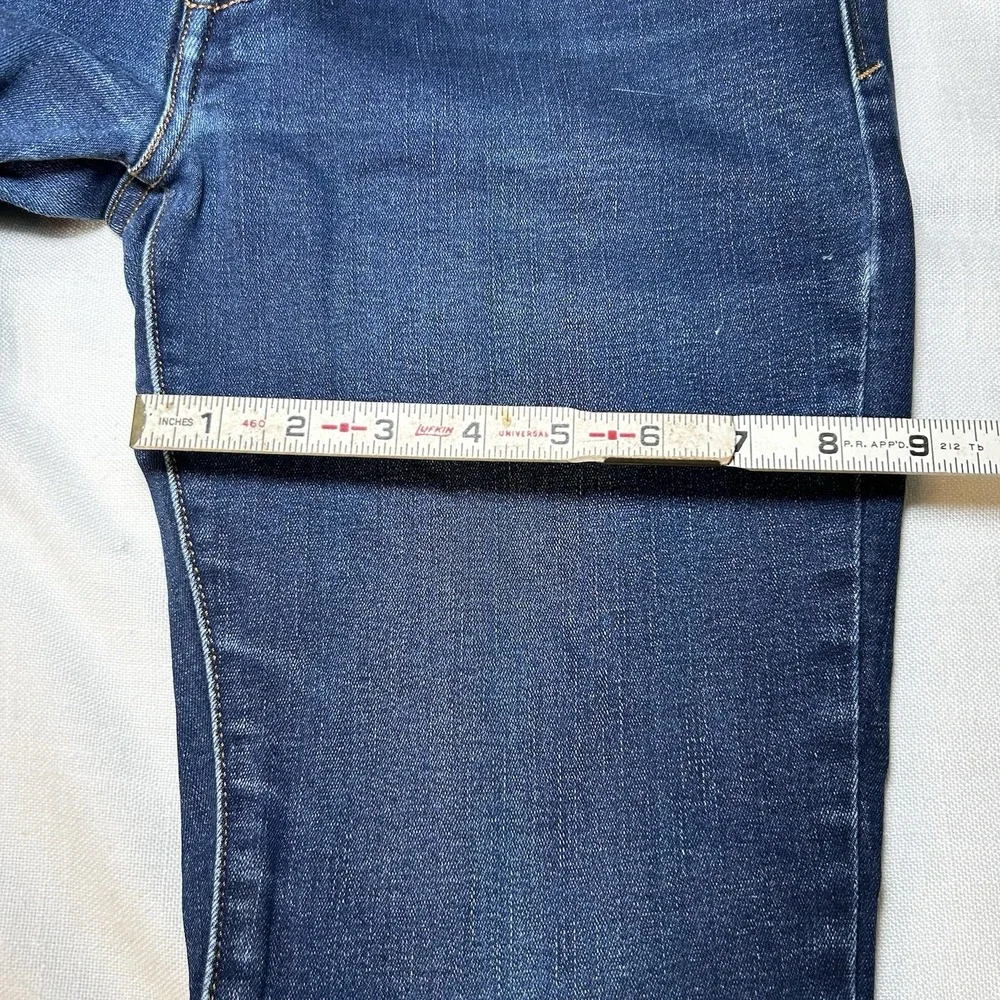 Levi Strauss Skinny Stretch Jeans‎ Womens 8 Blue Denim Mid Rise Zip Fly